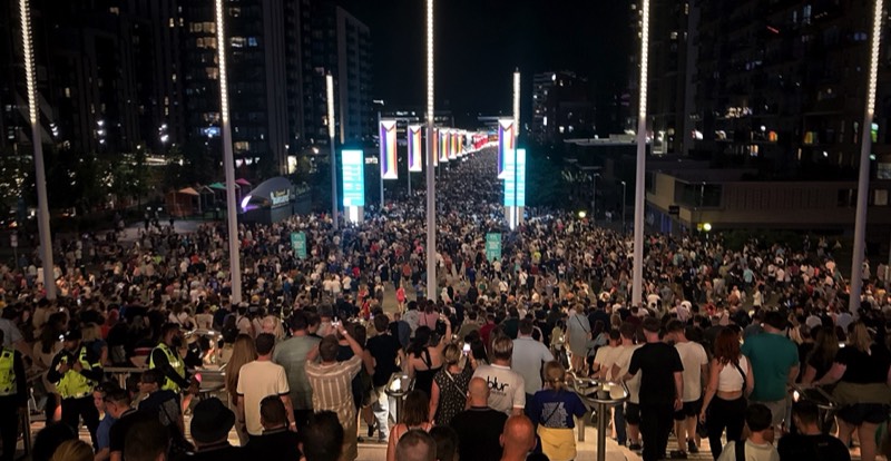 Olympic Way After Seeing Blur at Wembley Stadium