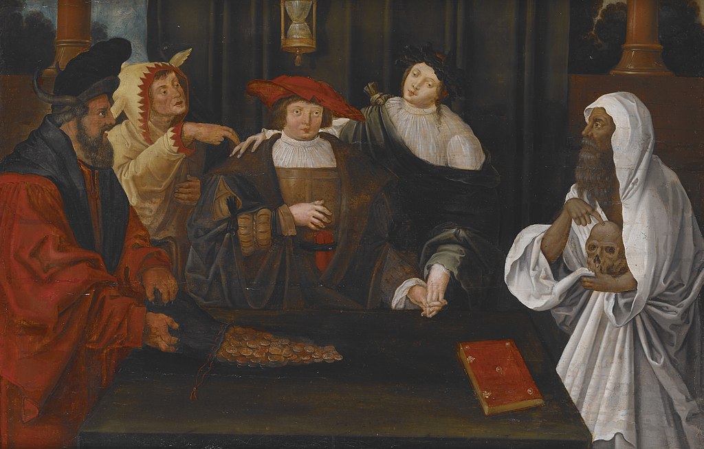Allegory of Youth crossing between Fame and Folly by Lucas van Leyden