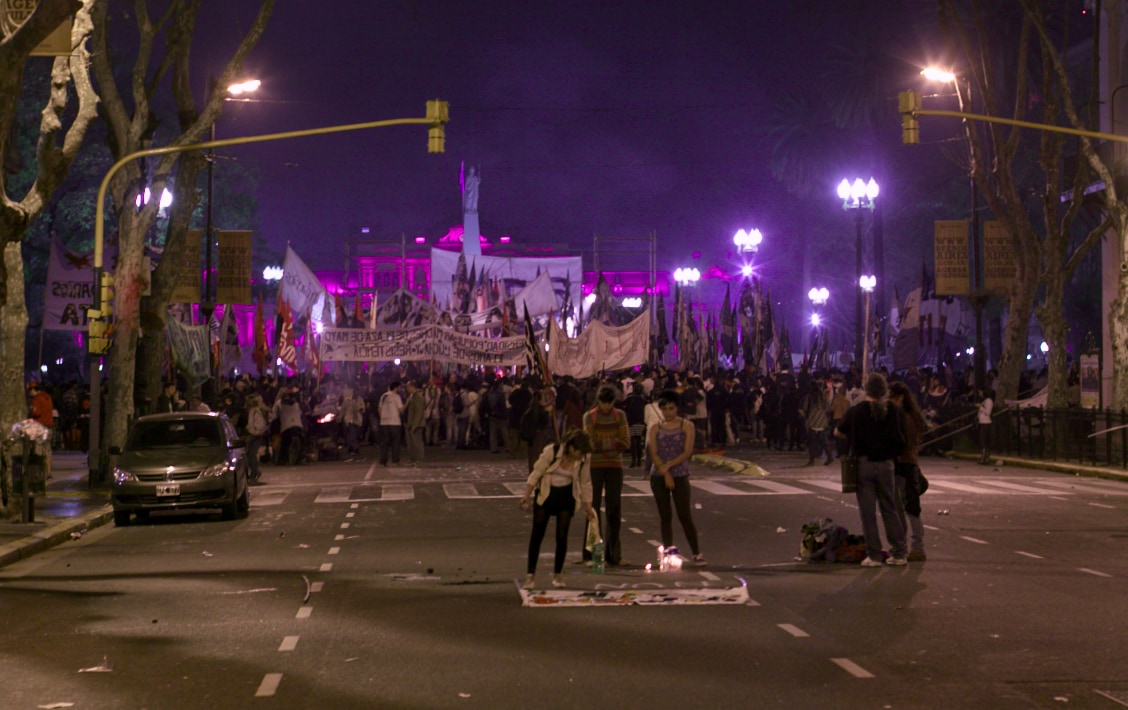 Protest in Buenos Aires in 2011