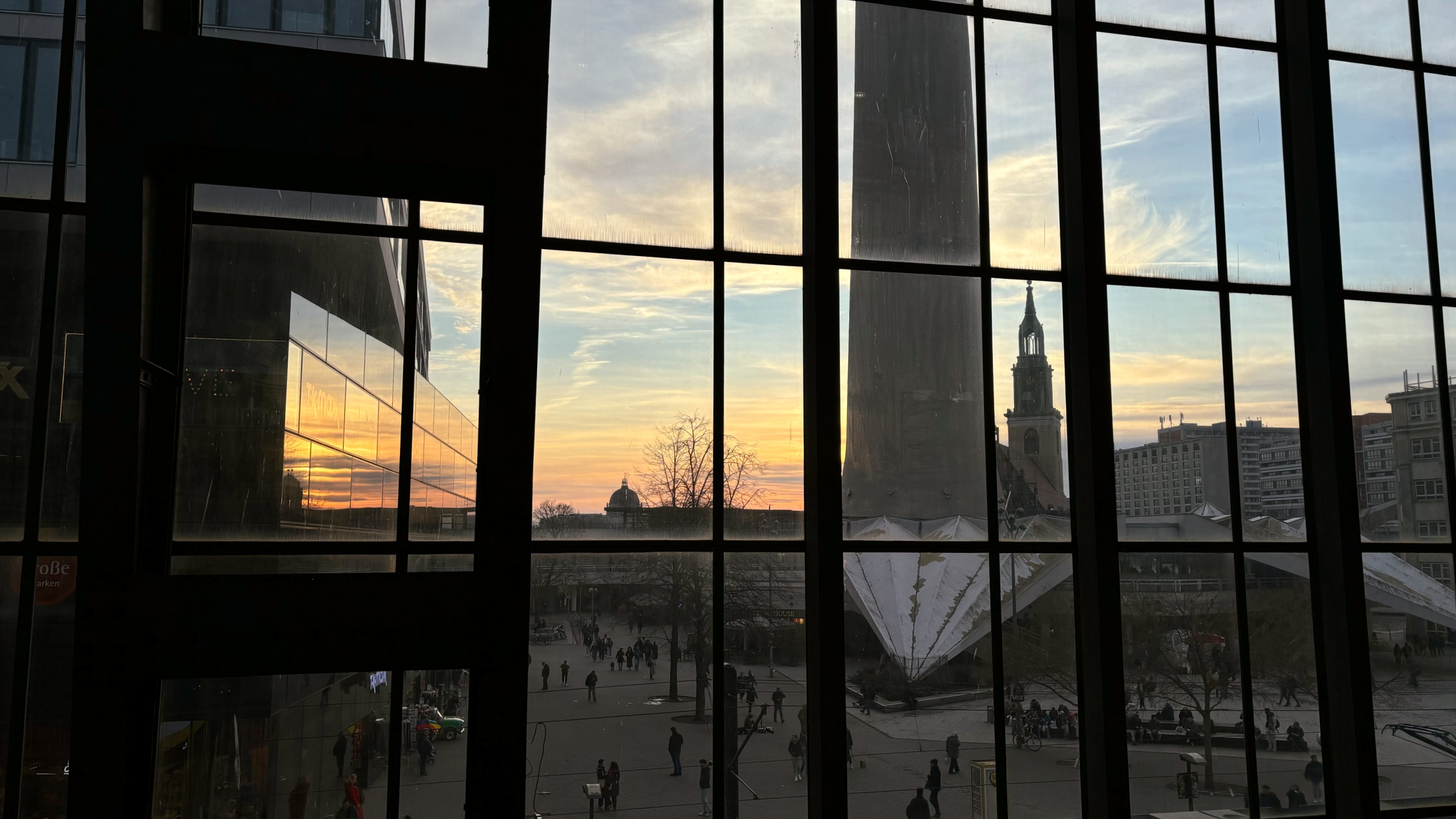 Berlin TV Tower from Alexanderplatz Station