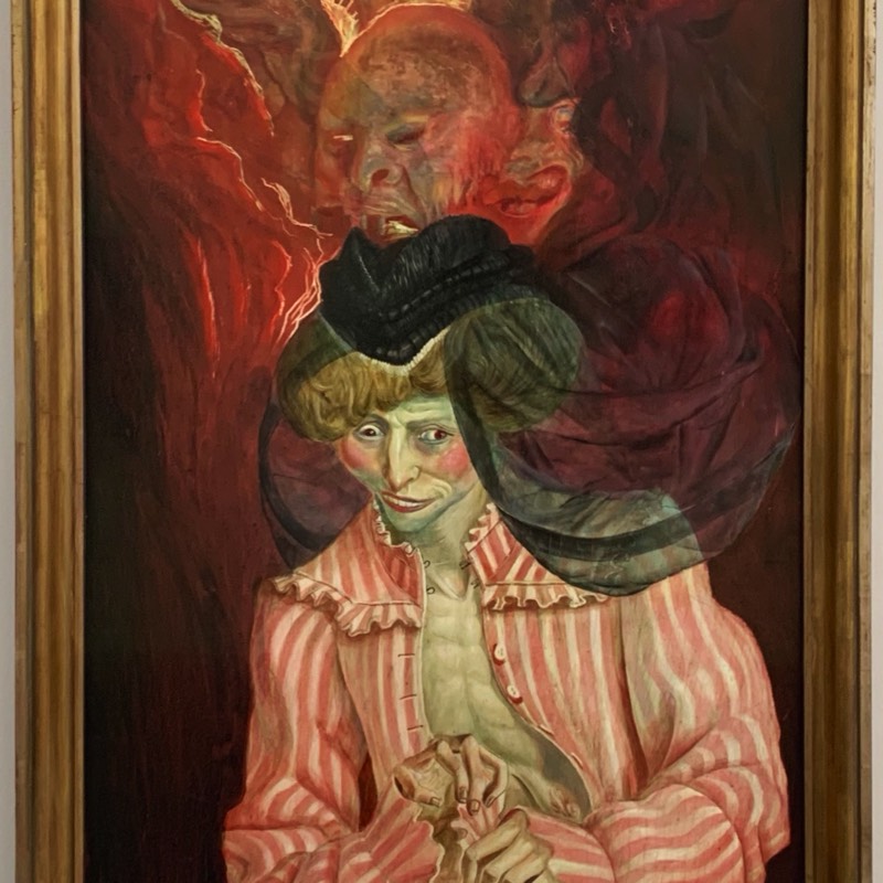 Detail from Die Irrsinnige by Otto Dix